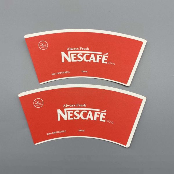 Buy 24 Oz Waterproof Pe Coated Paper Cup Fan Offset Printing at wholesale prices