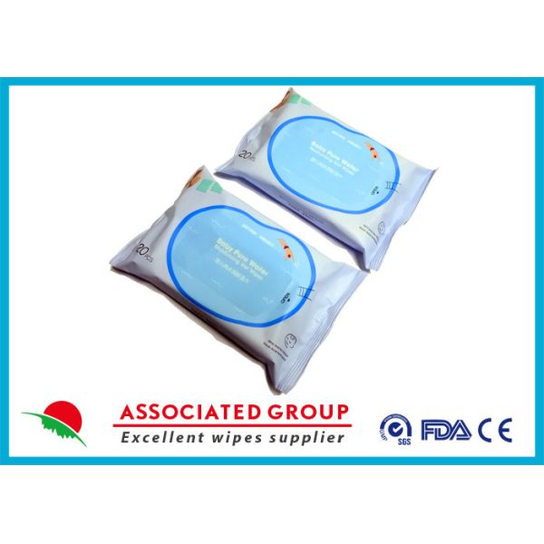 Buy Alcohol Free Biodegradable Baby Wipes , Wet Tissue Wipes Small Dot No Irritation at wholesale prices