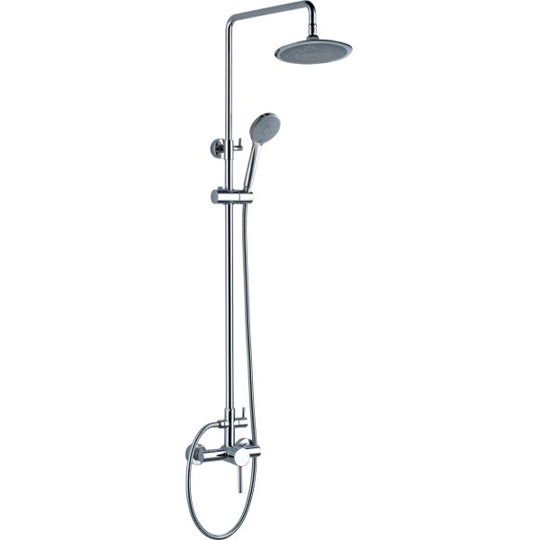 Buy Wall Mounted Single Handle Shower Faucet  With ABS Hand Shower at wholesale prices