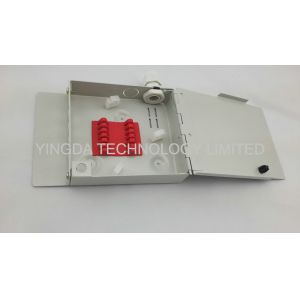 Small White Fiber Optic Enclosures Wall Mount With FC , SC , ST , LC Adapters