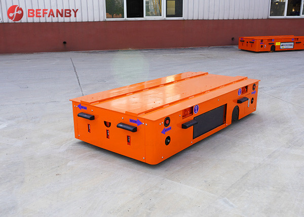 Buy Battery Power Steerable Trackless Transfer Trolley 20 Ton at wholesale prices