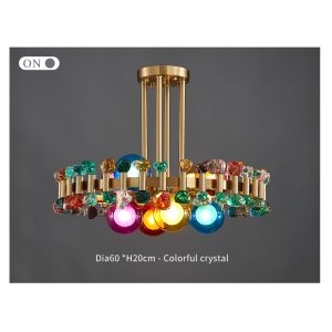 Chandelier lighting for dining room Home Decoration Gold Round Kitchen Fixture