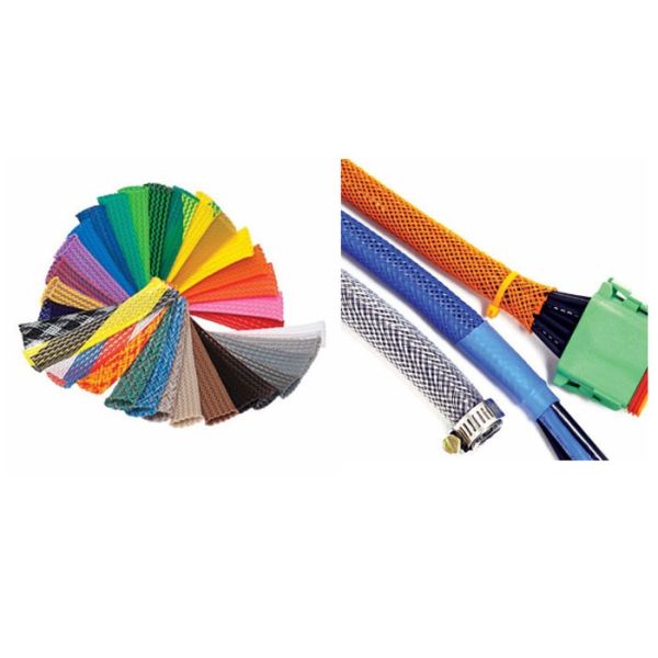 Buy Wire Shielding PET Expandable Braided Sleeving For Cable Protection at wholesale prices