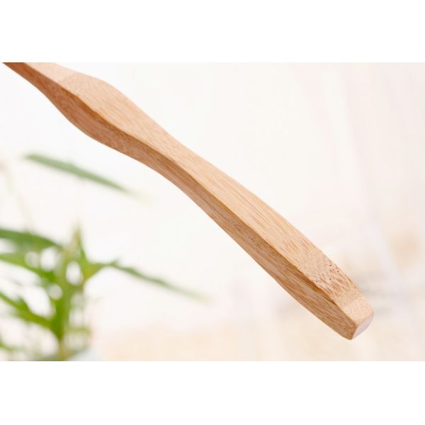 Buy Thick Wave Handle Compostable Bristles Eco Bamboo Toothbrush Reusable at wholesale prices