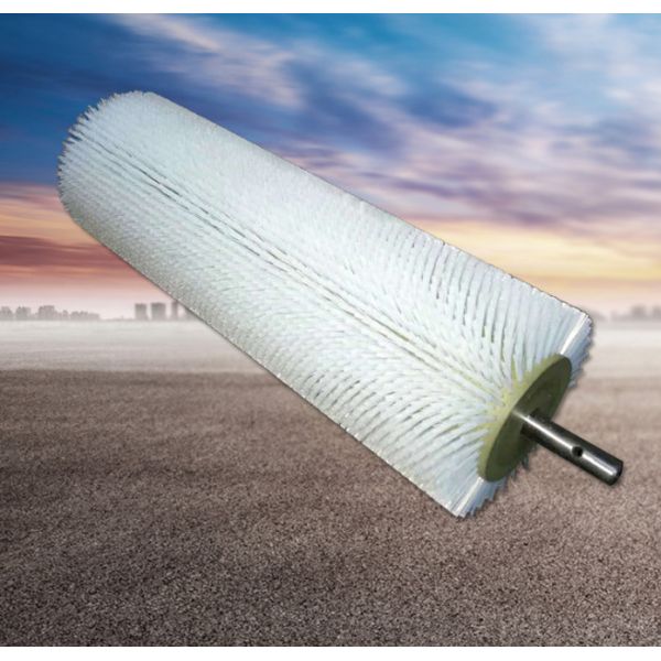 Nylon Wire Dedusting Industrial Roller Brushes Iron Base For Car Washer