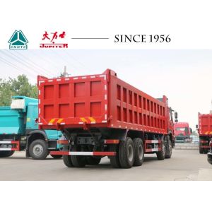 HOWO Tipper 6x4 Sinotruk Dump Truck , Dump Tractor Trailer 12 Wheeler For Quarry