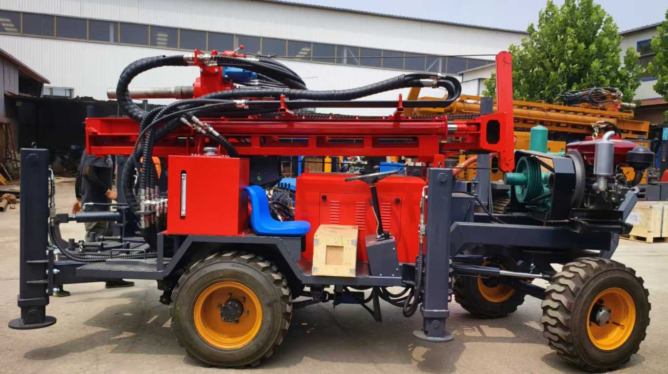 100/200/300M Water Well Tractor Mounted Drilling Machine To Africa