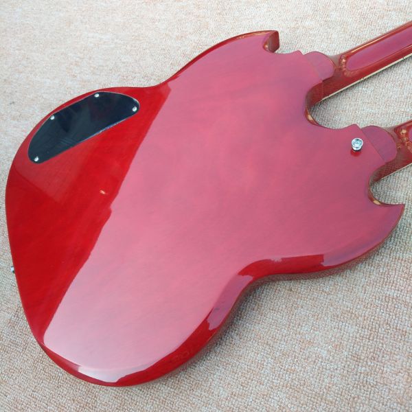 Red EDS1275 Custom Shop double Neck Electric Guitar 6/12 strings Wholesale Musical Instruments