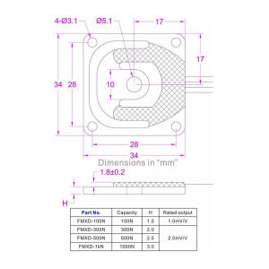 Rod end load cell 100N 300N 500N 1kN tension and compresion force sensor