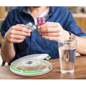 Portable Multifunctional Timing Alarm Clock Intelligent Electronic Medicine Box