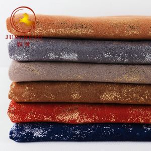 Good quality luxurious Bronzing Suede Fabric for Garment