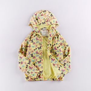 Size 4 6 8 10 12 Girls Print Jacket With Leftover Design
