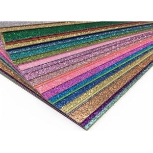 Fancy Embossed Lavender Glitter Paper Craft Wrapping Solid Glitter Paper Roll