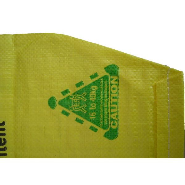 Strong Block Bottom PP Valve Bag For Rice / Fertilizer / Feed Packaging 50kg