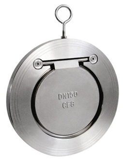 Carbon Steel 4 Wafer Check Valves , PN16 Water Single Disc Check Valve