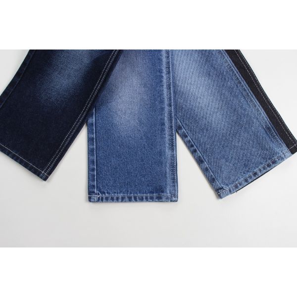 Wholesale 100% Cotton Dark Blue Rigid Denim Fabrics For Jeans