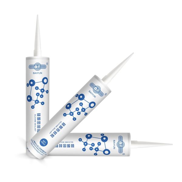 Buy Fast Drying Exterior Caulk White Silicone Sealant Mould Resistant at wholesale prices