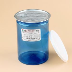 Sealable Jar Wide Mouth With Aluminum Lid And PE Lids Nuts And Cookies Storage