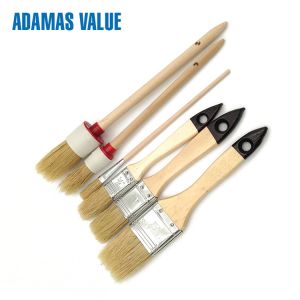 China High Elasticity Varnish Brushes Natural Bristle Pure Bristles Metal Ferrule on sale