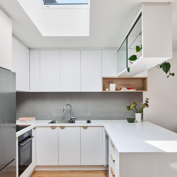 Buy Matte White And Wood Grain Tiny Compact Mini Kitchen Melamine Small Cabinet at wholesale prices