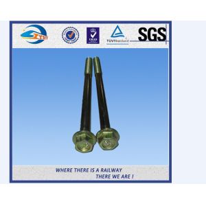 Black Anodize / Plain M1.6-M64 Railway Bolt And Nuts Grade 8.8