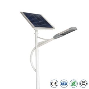 20W 60W 90W Outdoor Solar Led Street Light With Pole Ip65 Integrated All In One
