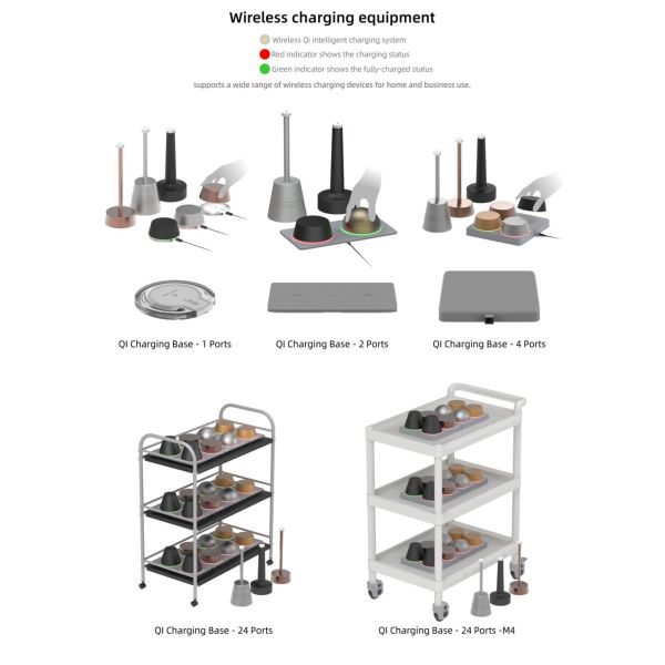 Wifi Rechargeable Table Lamp Dimmable RGBW Night Light, Waterproof for Living Rooms, Bedrooms and Outdoor