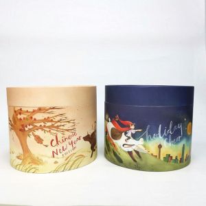 Reusable Antiwear Paper Cylinder Box For Packaging Multifunctional