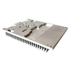 High Precision CNC Machined Heat Sinks Pin Fin Lightweight Anodizing Surface