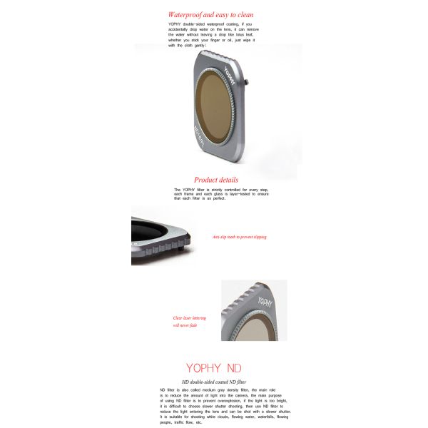 Aluminium Alloy Frame DJI Mavic 2 Pro Lens Filters