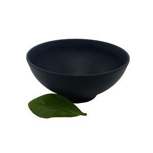 Home Matte Black Melamine Soup Bowl Dinnerware 8'' Deep Round