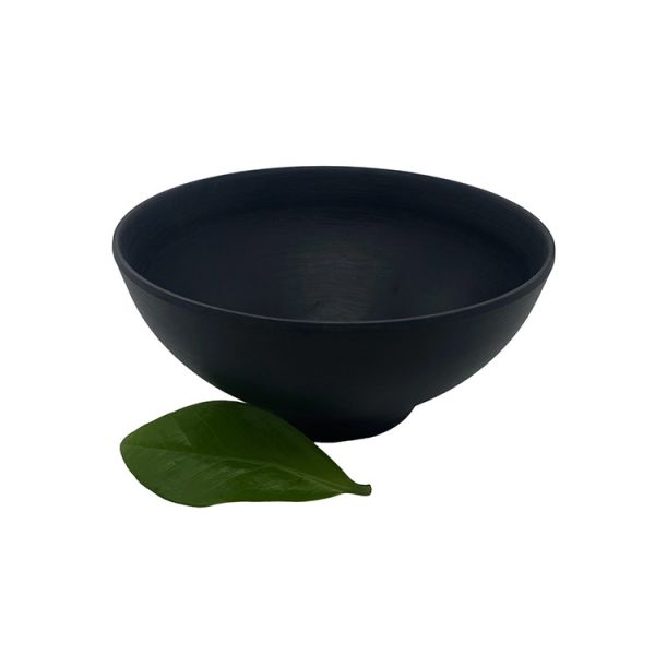 Buy Home Matte Black Melamine Soup Bowl Dinnerware 8'' Deep Round at wholesale prices