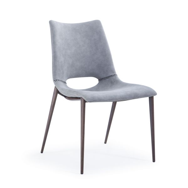 Buy PU Leather 44cm Upholstered Metal Wood Chairs For Dining at wholesale prices