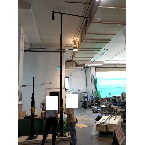 galvanized telescopic mast 6m extended/ 1.75m retracted/ 50kg payloads- NR-G1750