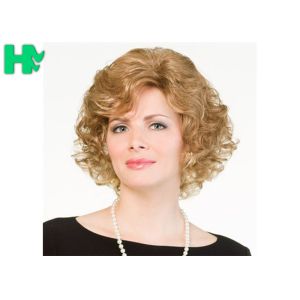 Ladies Fluffy Short Synthetic Wigs High Temperature Wire