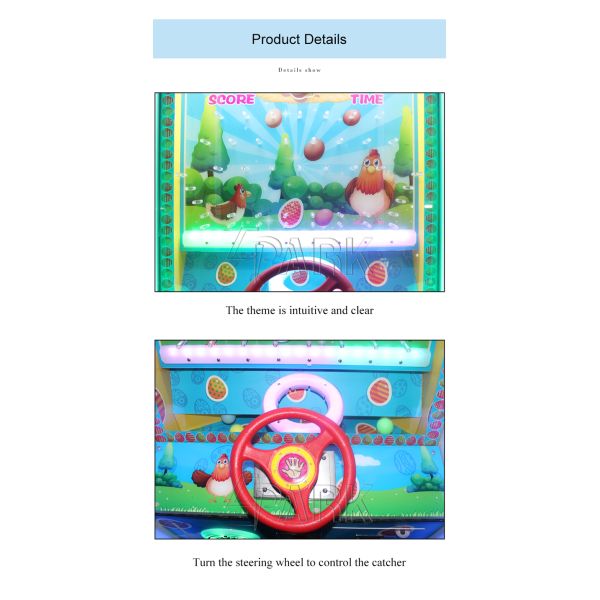 Luxurious Blister Amusement Game Machines / Master 'S Eggs Steel Wheels Control Lottery Ticket Machine