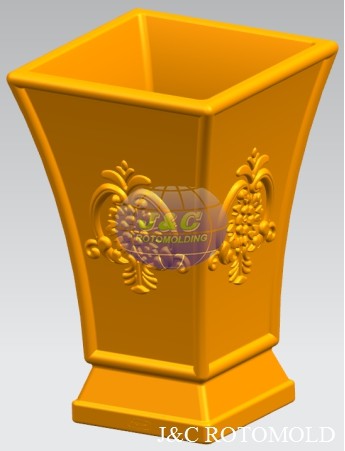 Artificial Plastic LLDPE Flowe Planter Molds With Rotomolding Design Double