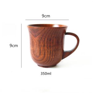China Modern Solid Wooden Drinking Cups Natural 350ml 400ml on sale