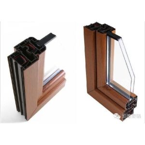 Thermal Insulation Aluminum Structural Extrusions Double Glass Window Aluminum