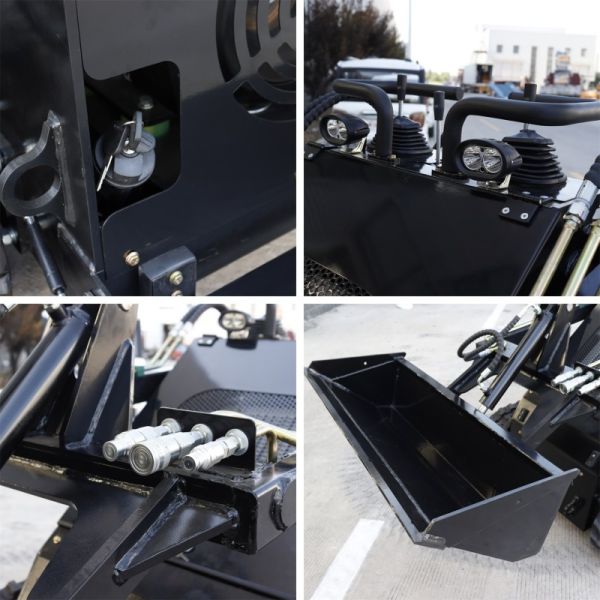 Reliable Maneuverable Mini Skid Steer Loader With 90mm Ground Clearance