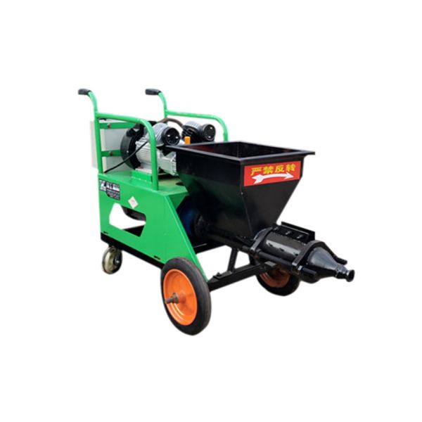 Buy Hydraulic ISO9001 Plaster Mixer Machine Movable Plunger Green at wholesale prices