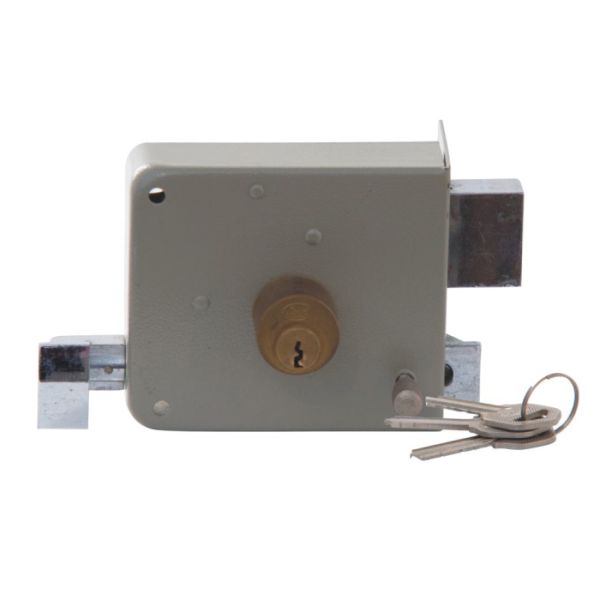 Iron Material House Door Security Locks Customized Finish With 3 Normal Keys