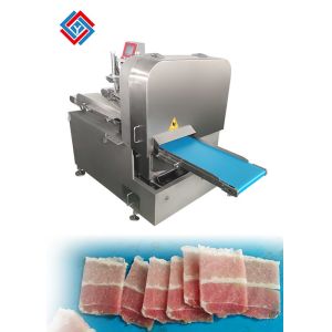 2-Dimension Frozen Beef Pork Meat Slicing Dicing Machine 800KG/H For Commercial