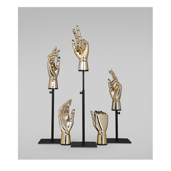 Glossy plastic mannequin hand female decorative hand model for jewelry accessories display