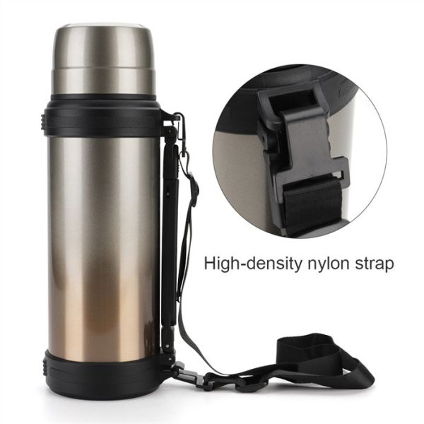 600ml 800ml 1000ml Stainless Steel Vacuum Travel Pot Customized Logo