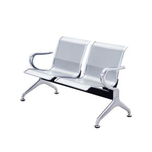 Hospital Furniture PU Hospital Waiting Chairs from Stainless Steel Public Row