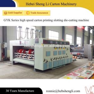 Chain Feeder Printer Slotter Machine , Flexo Printing Machine Equipment