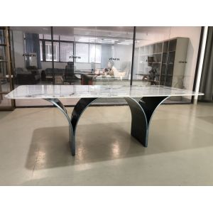 Luxury Modern Kitchen Dining Tables Rectangular Square Shape Artificial Marble