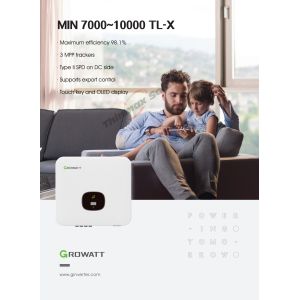 Factory Price Growatt MIN 7000/8000TL-X (E) 7KW 8KW 2MPPT Single phase on grid