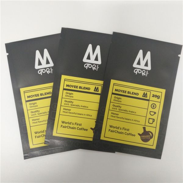 Buy Rainbow Ethiopia Tea Bags Packaging One Pack Drip Coffee Sachet Self Standing Pouch 250g at wholesale prices